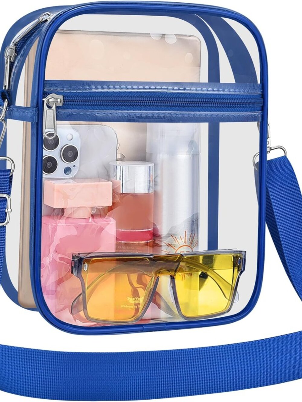 Clear Purse for Stadium Events Transparent Messenger Bag | Stadium Approved Clea